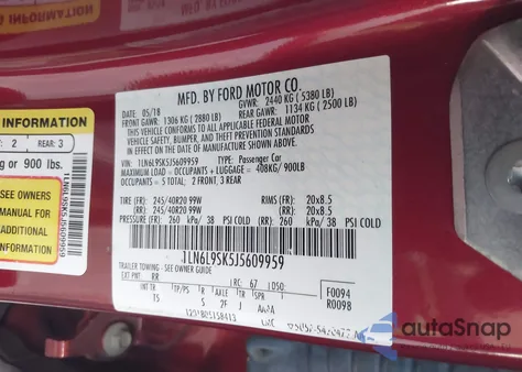 2018 Lincoln Continental Select z USA, uszkodzony, nr VIN 1LN6L9SK5J5609959